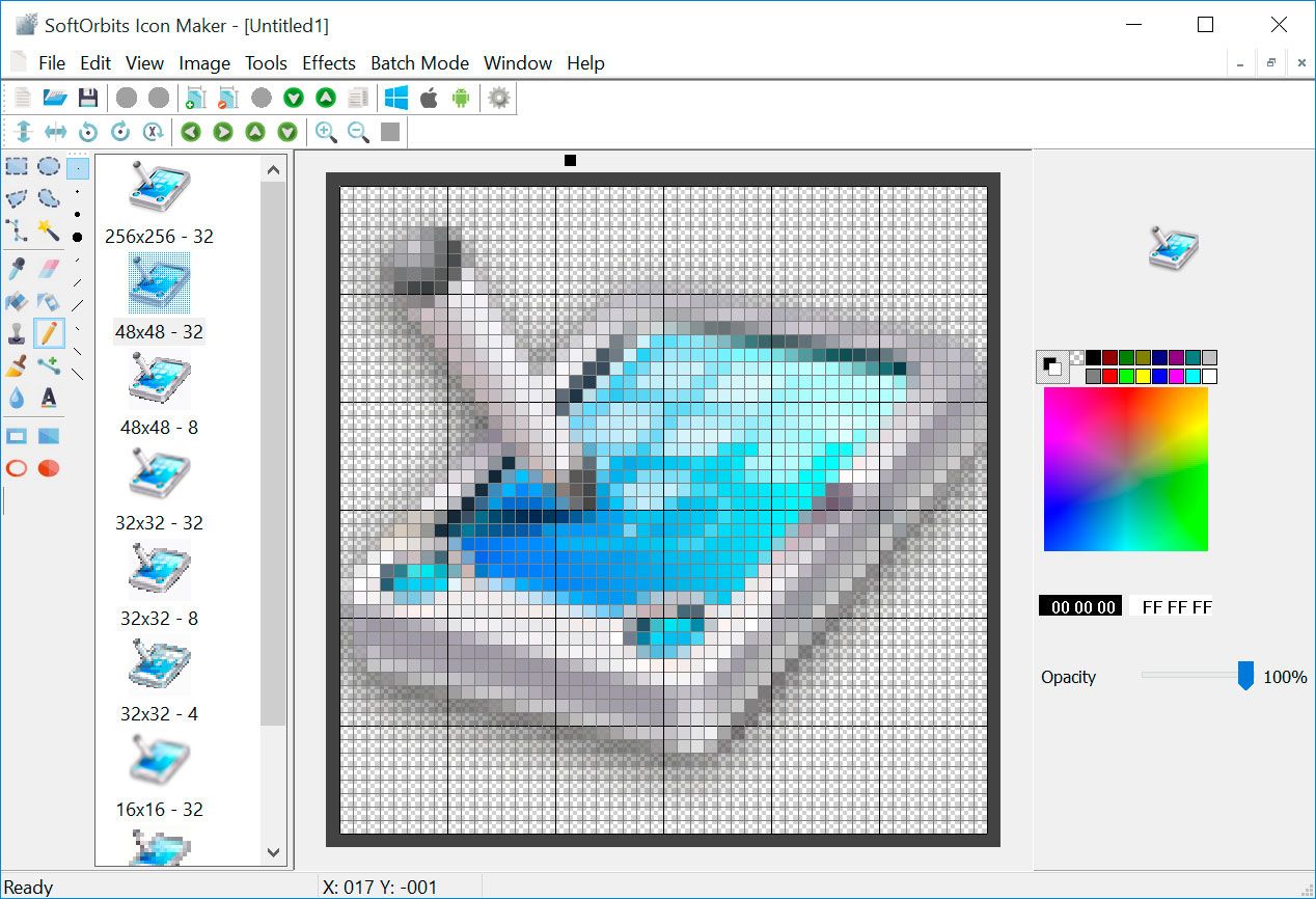 SoftOrbits Icon Maker स्क्रीनशॉट.